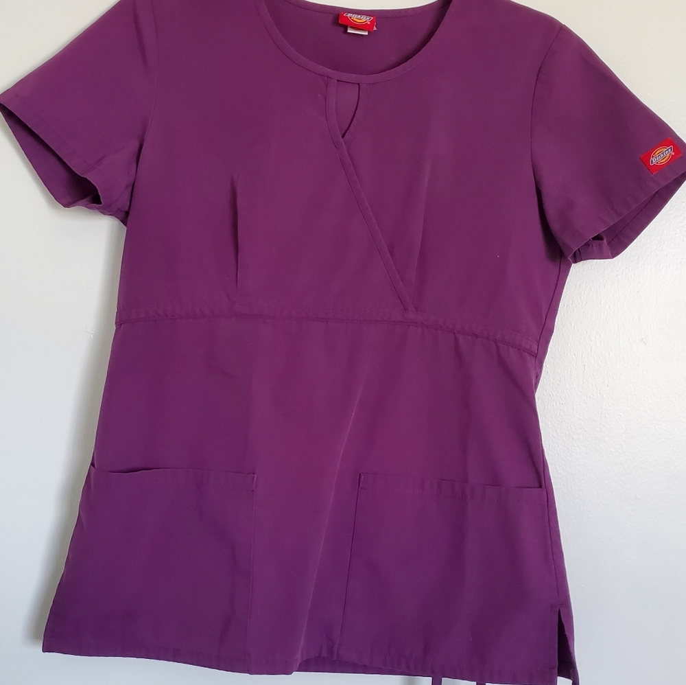 Purple Dickies scrubs set XS